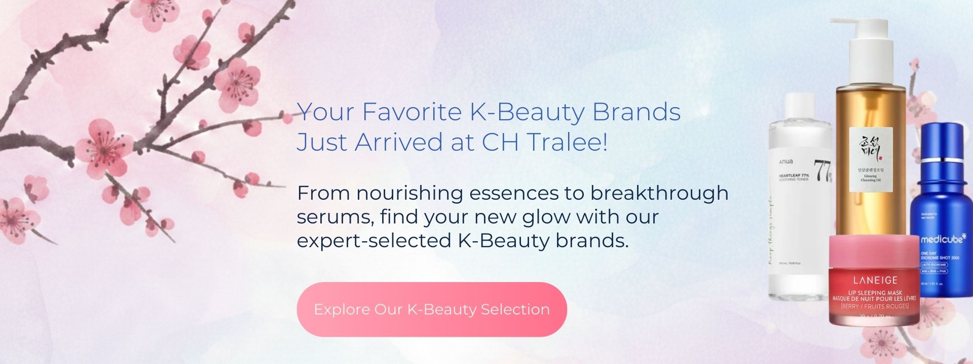 Korean Skincare brands available at CH Tralee